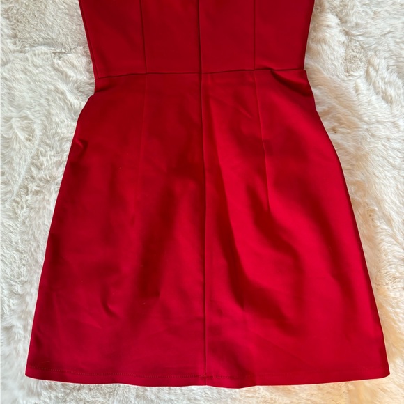 NWT Princess Polly - Red Novella A-Line Corset Fitted Mini Dress - Picture 10 of 12
